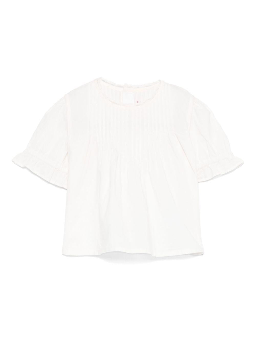 Camicetta per neonata Bonpoint bianco con colletto in pizzo S05XBLW00006 021A BONPOINT 
