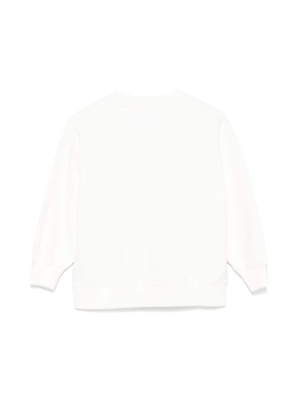 Felpa Briony per bambina MC2 Saint Barth Kids bianco con fodera in pile BRN0002 01522G MC2 ST. BARTH KIDS 