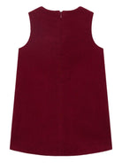 Abito per bambina Bonpoint rosso con texture a coste W05GDRW00054 053 BONPOINT 