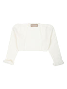 Cardigan bianco per neonato con parte frontale aperta La Stupenderia WCSP62 800 LA STUPENDERIA 
