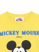 T-shirt per bambino Marc Jacobs Kids x Disney Mickey Mouse gialla con stampa grafica W60588 526 THE MARC JACOBS KIDS 