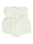 Abito per neonata La Stupenderia bianco con decorazione 1CBPG02 X30 LA STUPENDERIA 