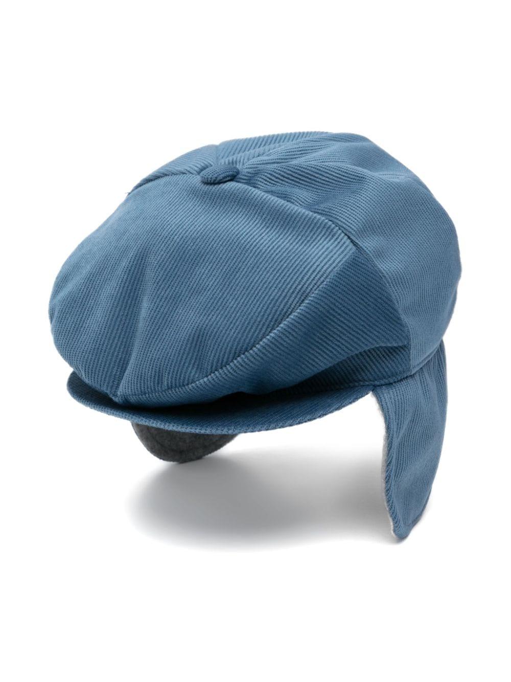 Cappello baker boy tartan per bambino Colorichiari blu con tesa curva MN9278474704 53 COLORICHIARI 