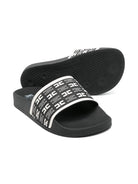 Infradito per bambina Elisabetta Franchi La Mia Bambina nero con monogramma F4A0E03131745 Z630 ElISABETTA FRANCHI 