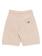 Shorts per bambino Emporio Armani Kids beige con tasche anteriori EB001059 AF21782 U6076 EMPORIO ARMANI KIDS 