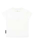 T-shirt per neonato John Richmond Junior bianco con logo RIP25072TS WHITE JOHN RICHMOND JUNIOR 