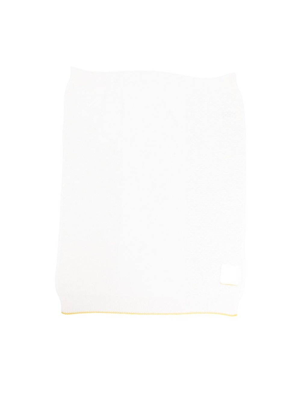 Coperta per neonati Gensami Kids bianca con rifinitura gialle COP-TRIPLA-WE OFF WHITE GENSAMI 