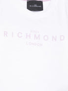 T-shirt per neonati John Richmond Junior bianco con logo RIP25002TS WHITE JOHN RICHMOND JUNIOR 