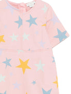 Abito per bambina Stella McCartney Kids rosa con stampa stelle TY1B01 Z2572 507MC STELLA McCARTNEY KIDS 