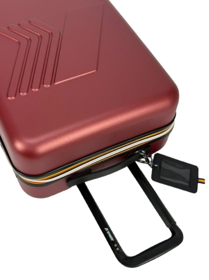Trolley Eudoxie Logo per bambini K-Way Kids rosso con logo stampato all-over K81372W WNN K-WAY KIDS 