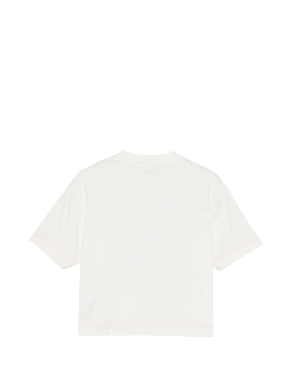 T-shirt per bambina Bonpoint bianca con stampa logo sul davanti S06GTSK00017 102 BONPOINT 