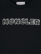 Felpa con stampa per bambino Moncler Enfant blu con trama jersey J29548G00028 899PS 778 MONCLER ENFANT 