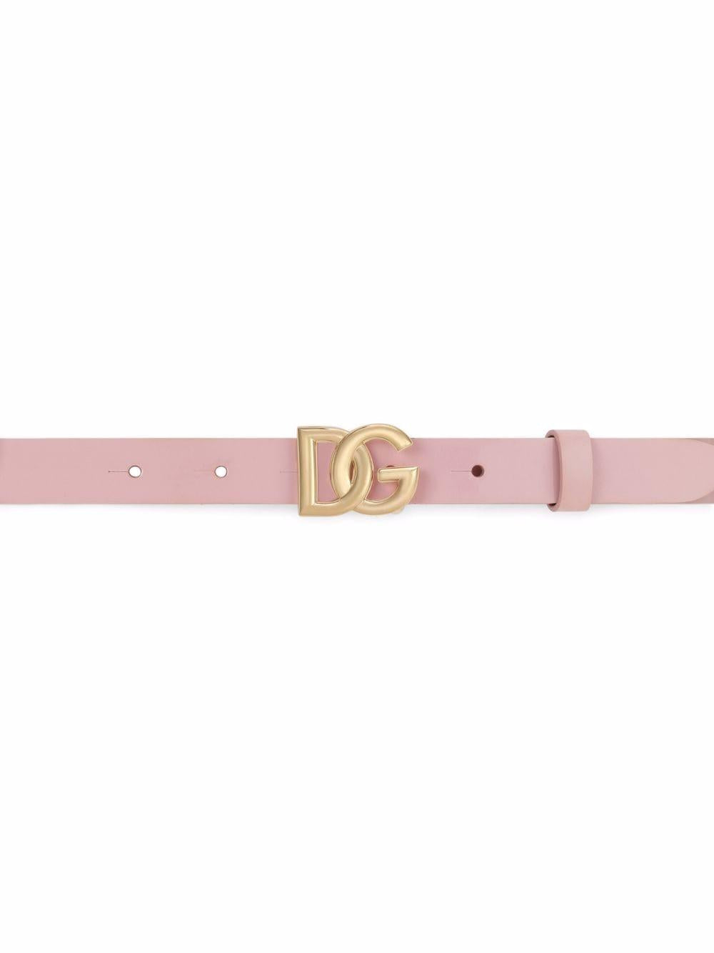 Cintura per bambina Dolce & Gabbana Kids rosa con finitura lucida EE0062 A1471 80416 DOLCE & GABBANA KIDS 