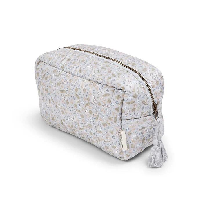 Beauty case per neonati Avery Row grigio chiaro trapuntato in cotone biologico WBANTR NATURE TRAIL AVERY ROW 