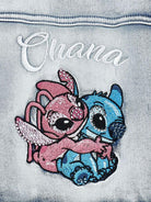Giacca per bambina Monnalisa x Disney denim Stitch 19F102 6042 0062 MONNALISA 