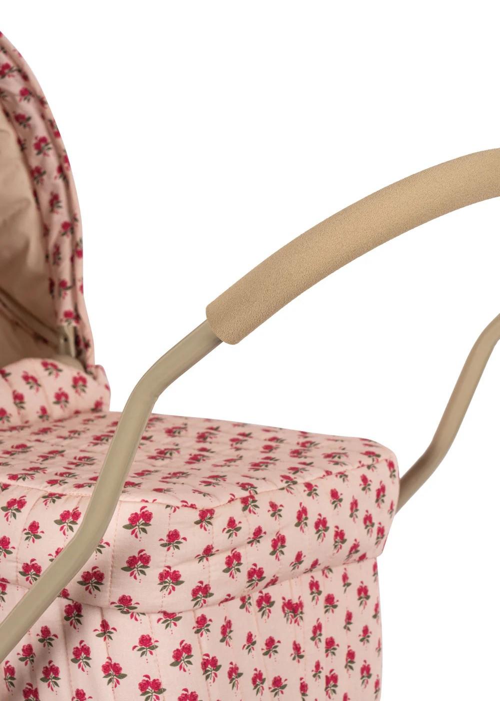 Carrozzina per bambole per bambina Konges Slojd rosa con dettagli fiorellini KS103778 P05185 KONGES SLOJD 