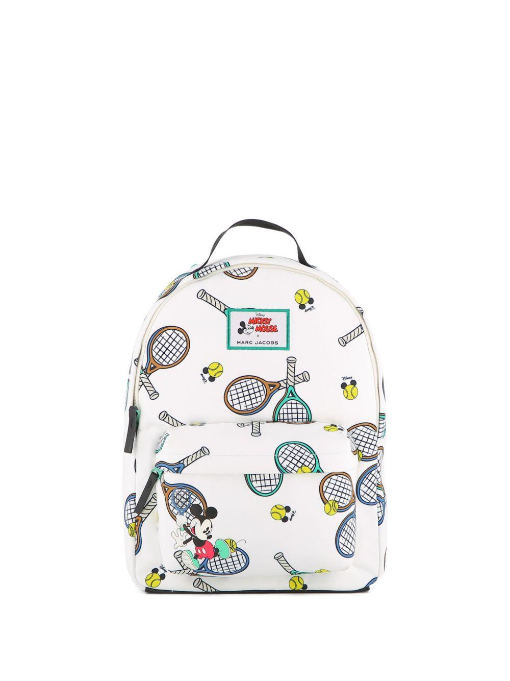 Zaino per bambino The Marc Jacobs Kids x Mickey Mouse multicolore con stampa racchette da tennis W60854 126 THE MARC JACOBS KIDS 
