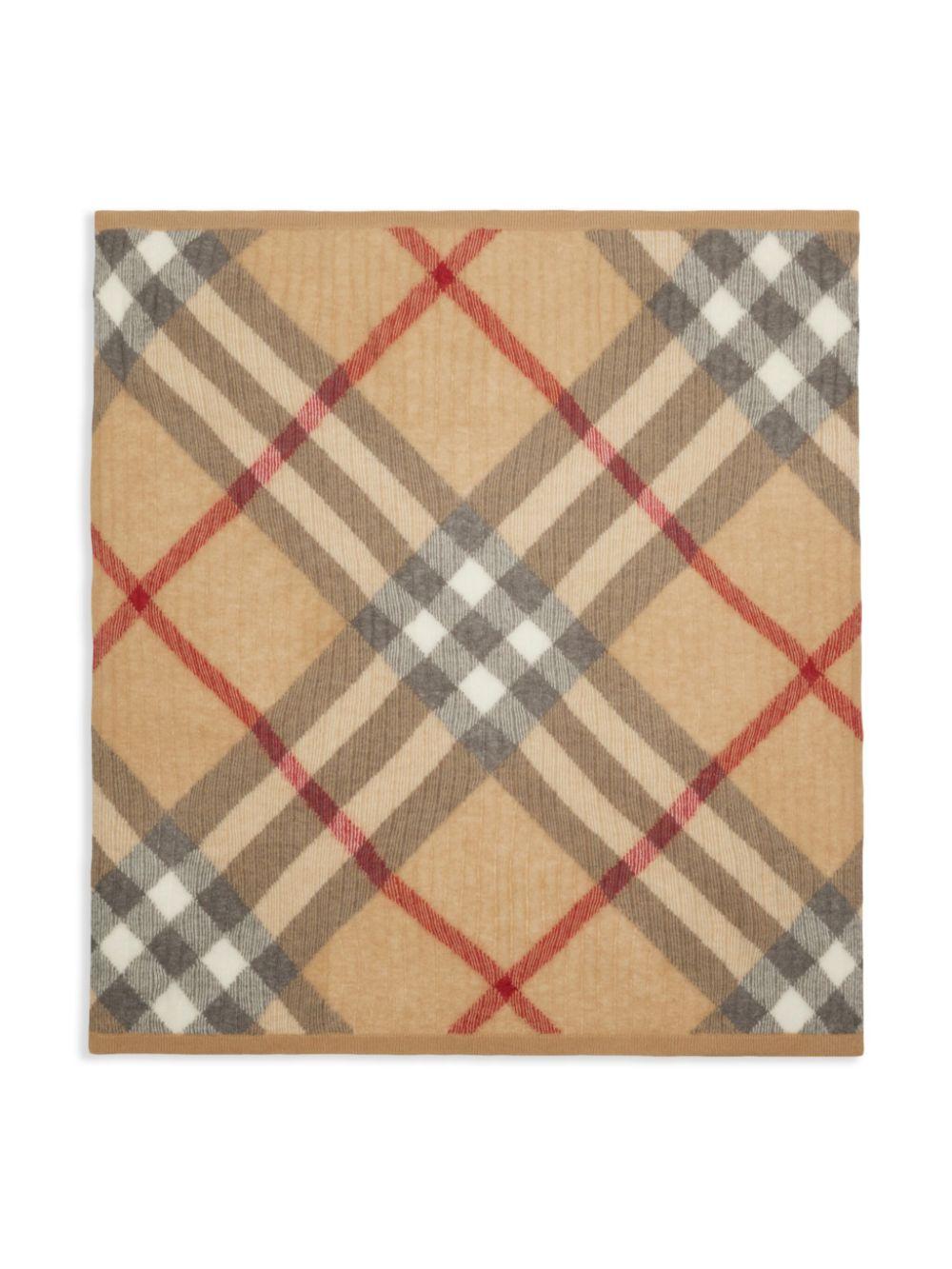 Coperta con motivo House Check baby per neonato Burberry Kids beige con motivo a quadri 8100095 A2205 BURBERRY KIDS 
