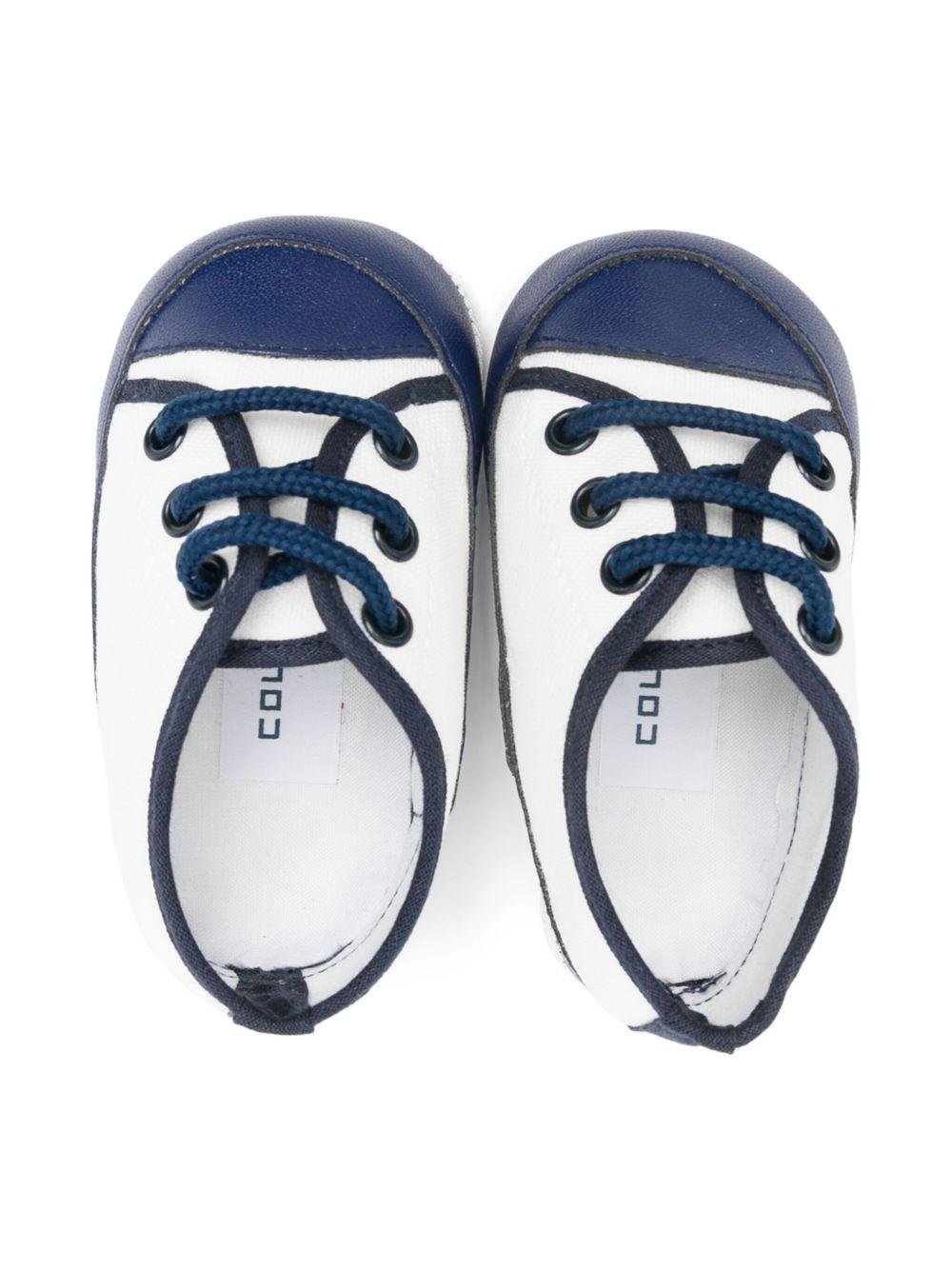 Sneakers primi passi per neonato Colorichiari bianco e blu con design color-block MN958141 4834 15 COLORICHIARI 