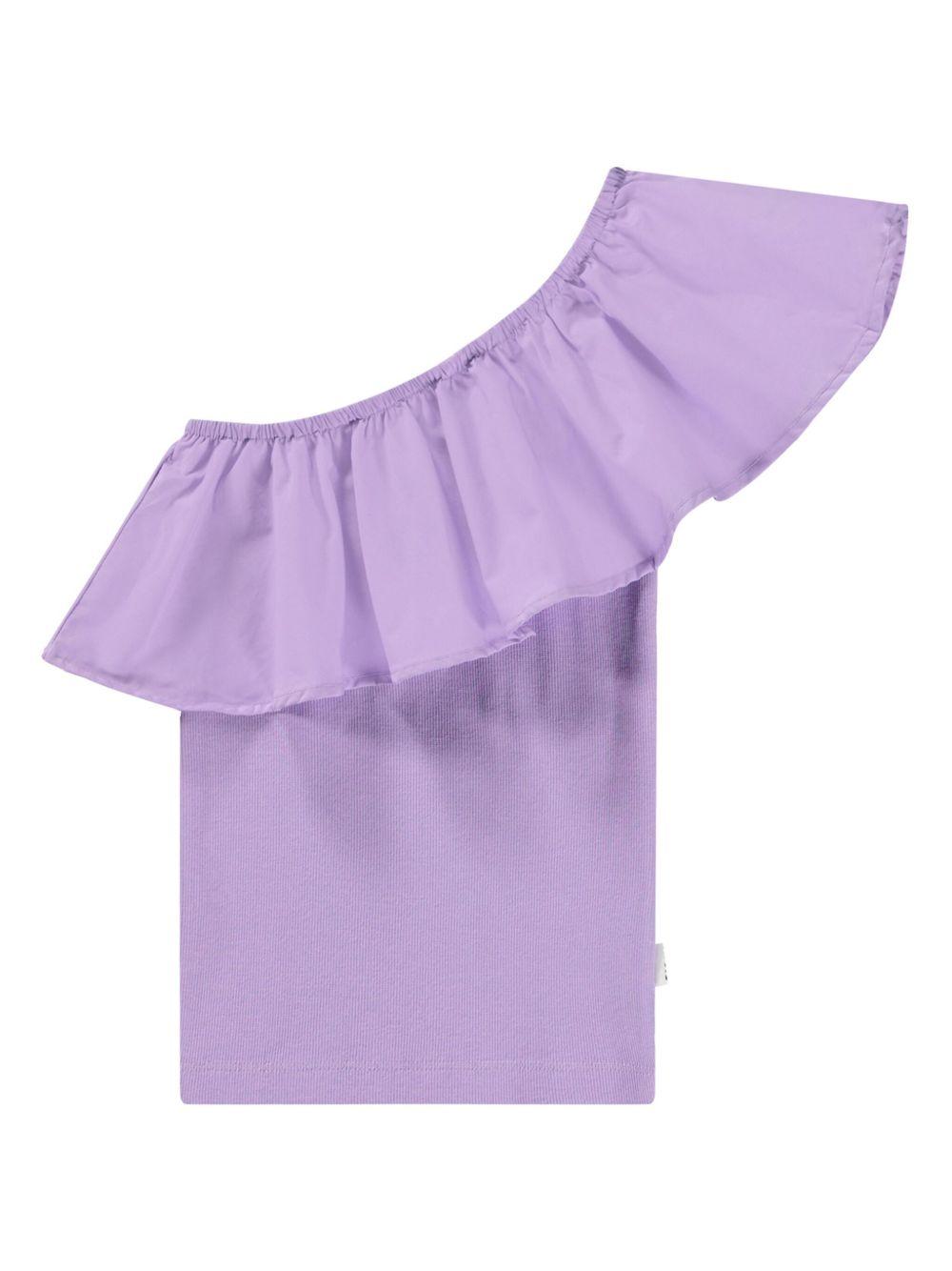 Top per bambina Molo Rebecca viola con design monospalla 2S25A105 5437 MOLO 