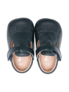 Scarpe primi passi per neonata Eli1957 blu con soletta in pelle con logo 10028AL MARINO ElI 