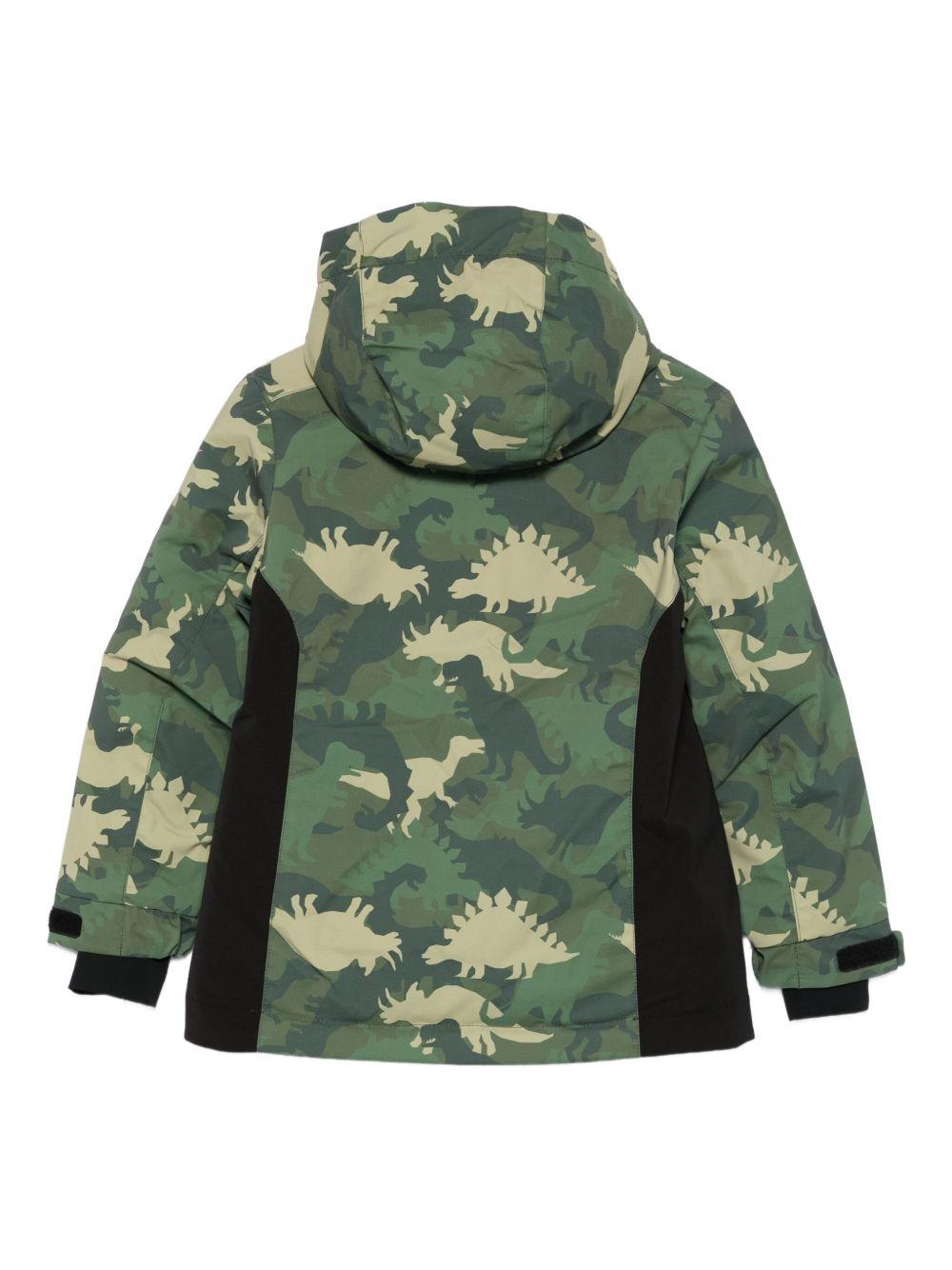 Giubbino per bambino Mc2 Saint Barth Kids verde con motivo mimetico WLD0001 00056I MC2 ST. BARTH KIDS 