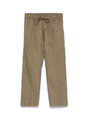 Pantaloni per bambino Paolo Pecora Kids verde con coulisse