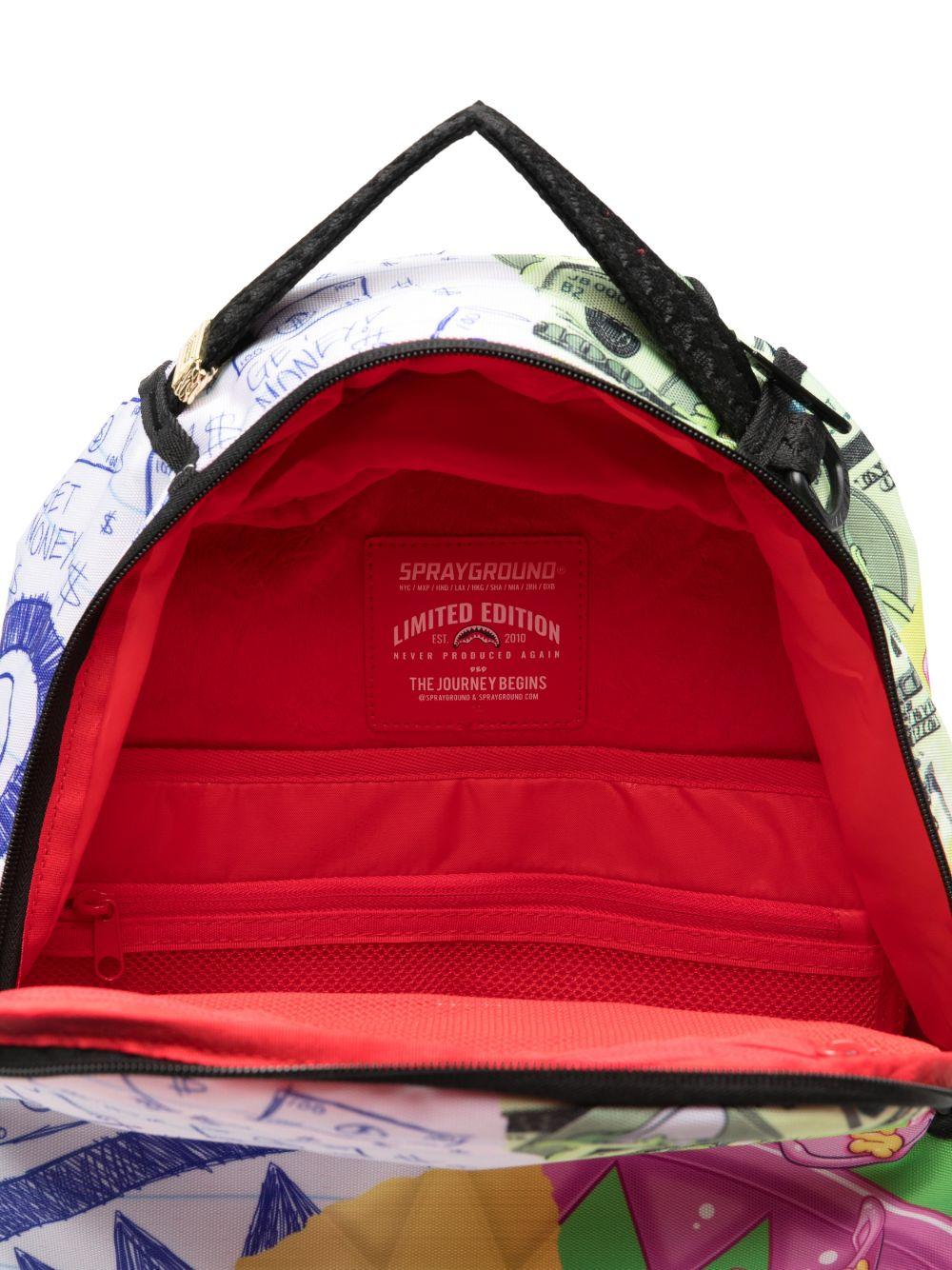 Zaino per bambino Sprayground kid multicolore con stampa grafica 910B8308 NSZ SPRAYGROUND 