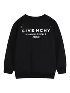 Felpa per bambino Givenchy Kids nera con logo sul davanti H31098 09B GIVENCHY KIDS 