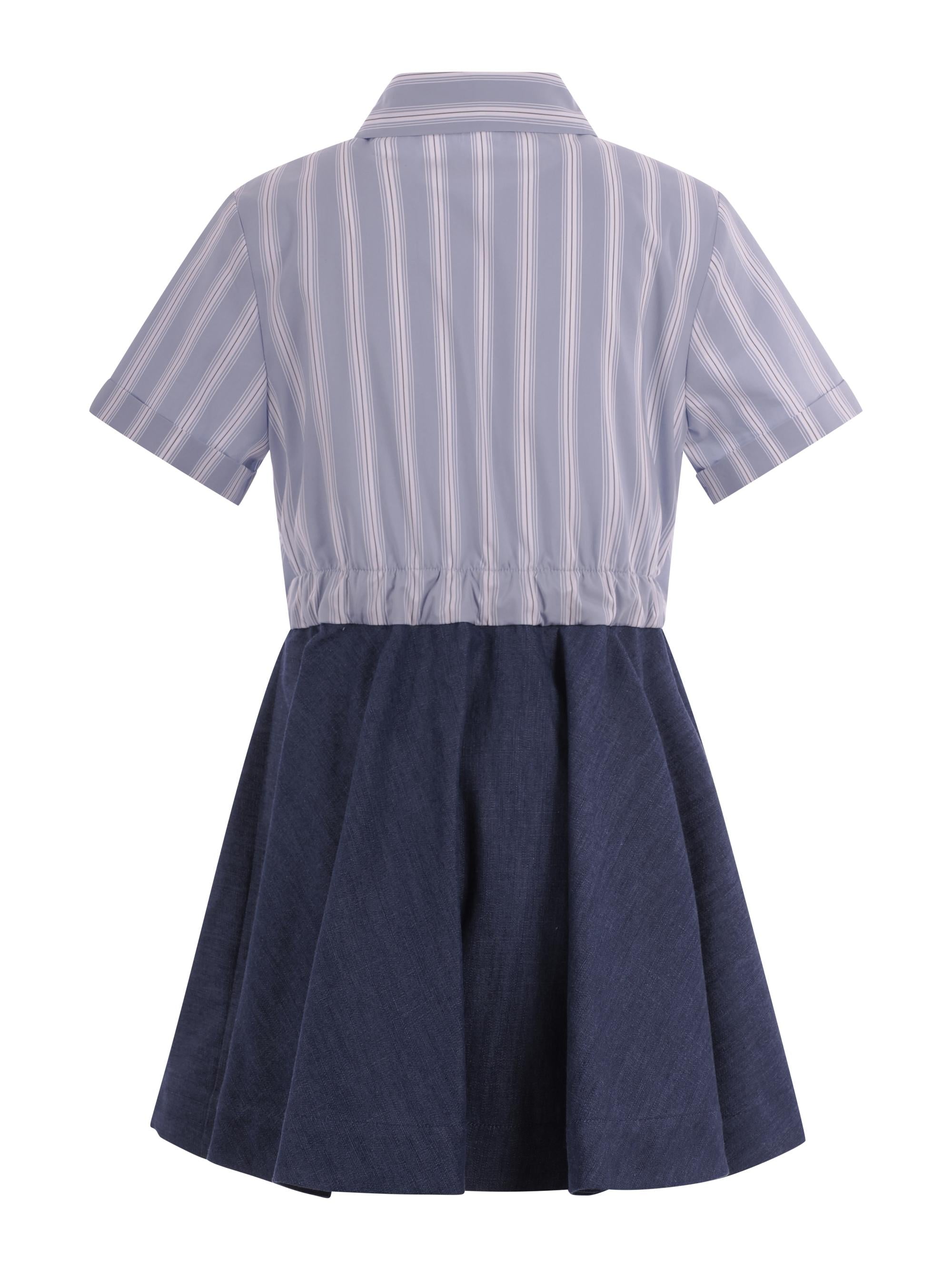 Abito per bambina Balmain Kids multicolor con logo sul davanti BY1C71 P0588 625BC BALMAIN KIDS 