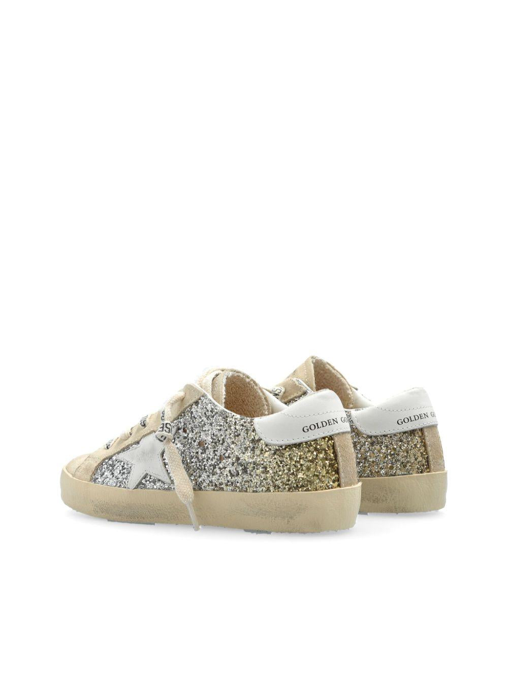 Sneakers Super Star per bambina Golden Goose Kids argento con effetto vissuto F00101F006758 55636 GOLDEN GOOSE KIDS 