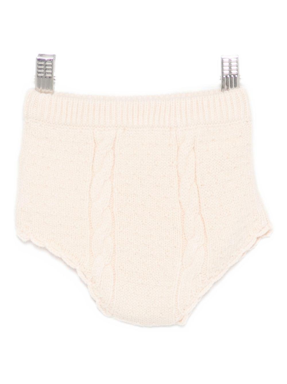 Shorts per neonata Louise Misha beige con ricamo floreale FRC-W25-B0264 CREAM LOUISE MISHA 