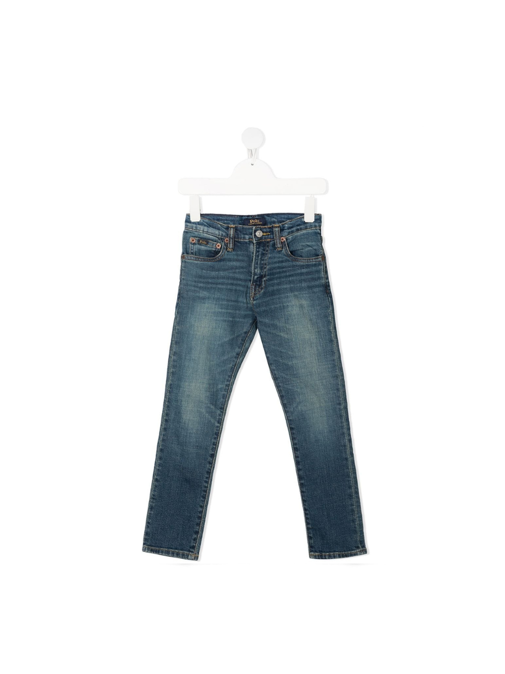 Jeans dritti per bambino Ralph Lauren Kids in denim modello con vita media 759991 001 Ralph Lauren kids 