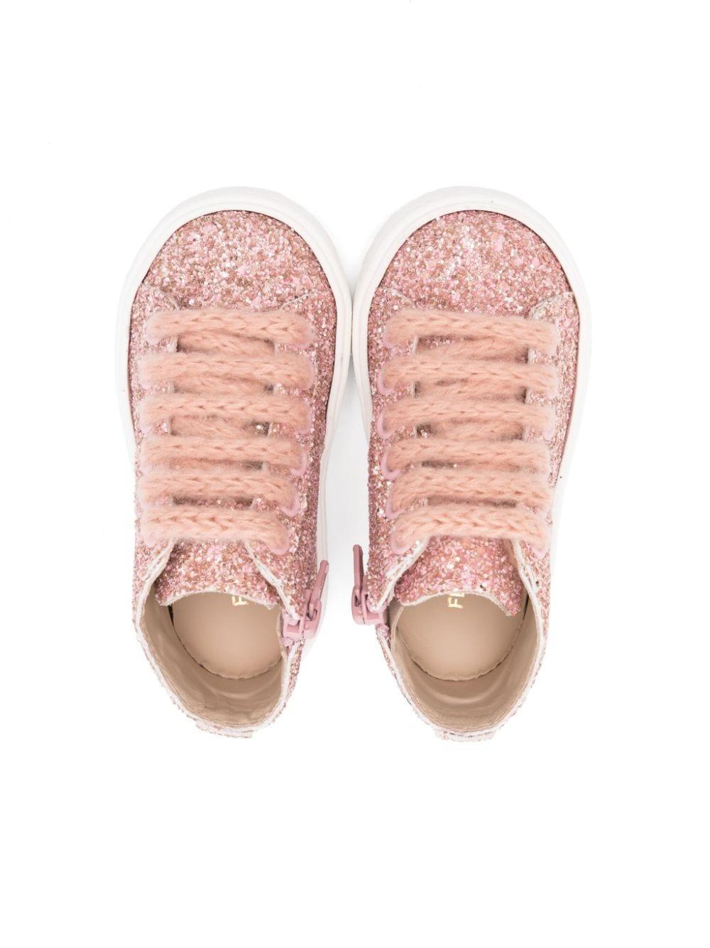 Sneakers per bambina Florens rosa glitterate E7313 18K FLORENS 
