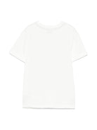 T-shirt con stampa paisley per bambino Eleventy Kids bianc con orlo dritto EW8P11 Z1292 101BD ELEVENTY KIDS 