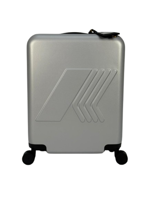 K-Way Kids Eudoxie Logo Trolley for Children in Grey with Swivel Wheels