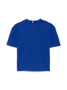 T-shirt con ricamo per neonato Tommy Hilfiger Junior blu con girocollo KB0KB09601NB D03 TOMMY HILFIGER JUNIOR 