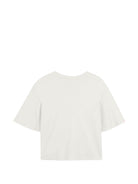 T-shirt per bambina Chloé Kids bianca con logo ricamato C20858 117 CHLOE' KIDS 