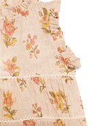 Blusa per bambina Zimmermann Kids beige con stampa floreale 1249TR S253 ZIMMERMANN KIDS 