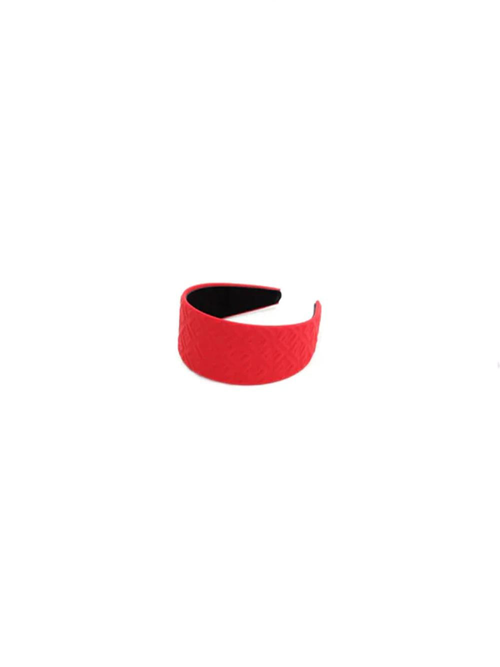 Fendi Kids Cerchietto rosso con monogramma JFP212 AFOM F0QC9 FENDI KIDS 