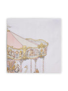 Coperta per neonati Atelier Chuox bianca con stampa Carousel CA-CQ-CAR P-U ATELIER CHOUX PARIS 