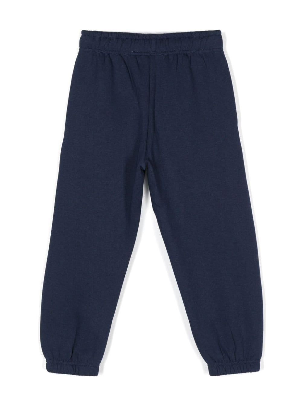 Pantaloni sportivi Adan per bambino Molo blu con trama jersey 1W24I202 8947 MOLO 