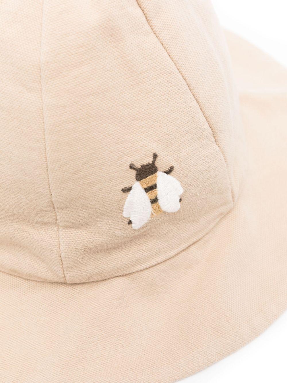 Cappello per bambina Donsje Steijn beige con motivo con ricamo 4099201 00019 DONSJE 