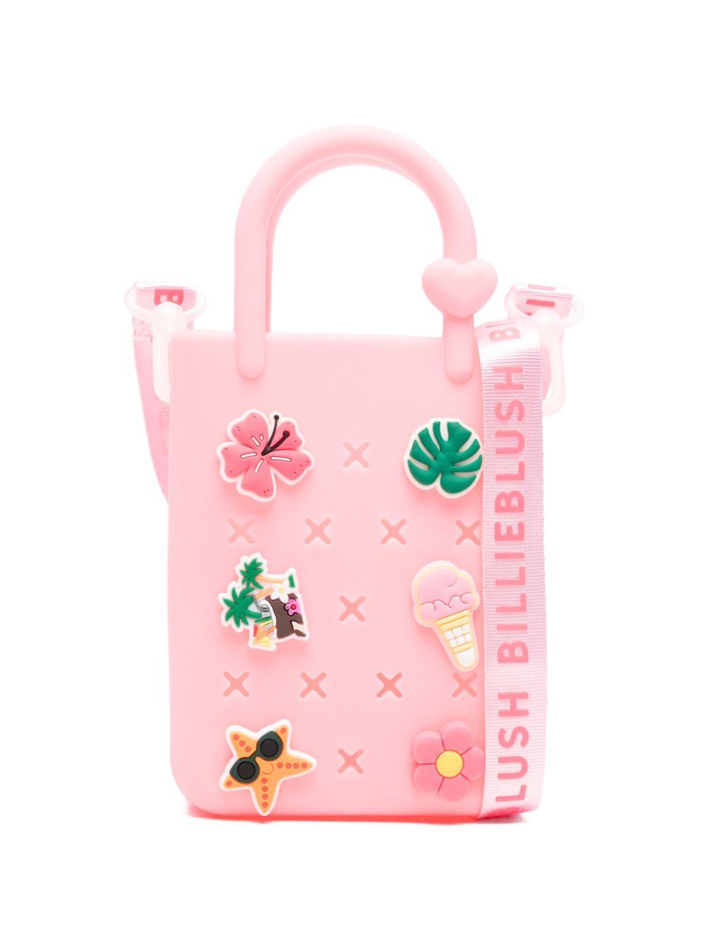Borsa tote per bambina Billieblush rosa con dettagli applicati U22042 499 BILLIEBLUSH 