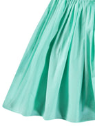 Abito per bambina Molo verde acquamarina in jersey con dettagli con ruches 2S25E108 5472 MOLO 