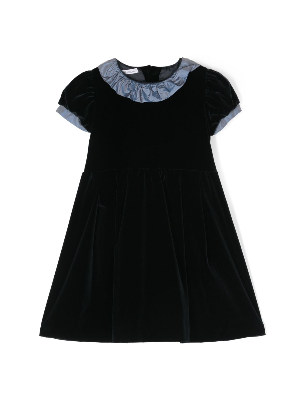 Abito per bambina JESURUM BABY blu con bordo di ruches CA BUSINELLO 82 JESURUM 