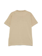 T-shirt per bambino Stone Island Junior con ricamo con logo con orlo dritto K1S162100009S0050 V009A STONE ISLAND JUNIOR 