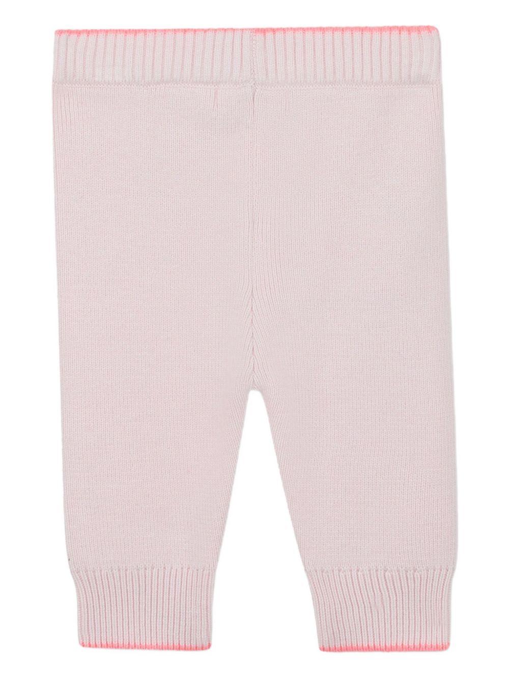 Set maglione e leggins per neonata Billieblush rosa con ricamo gatto U21444 450 BILLIEBLUSH 