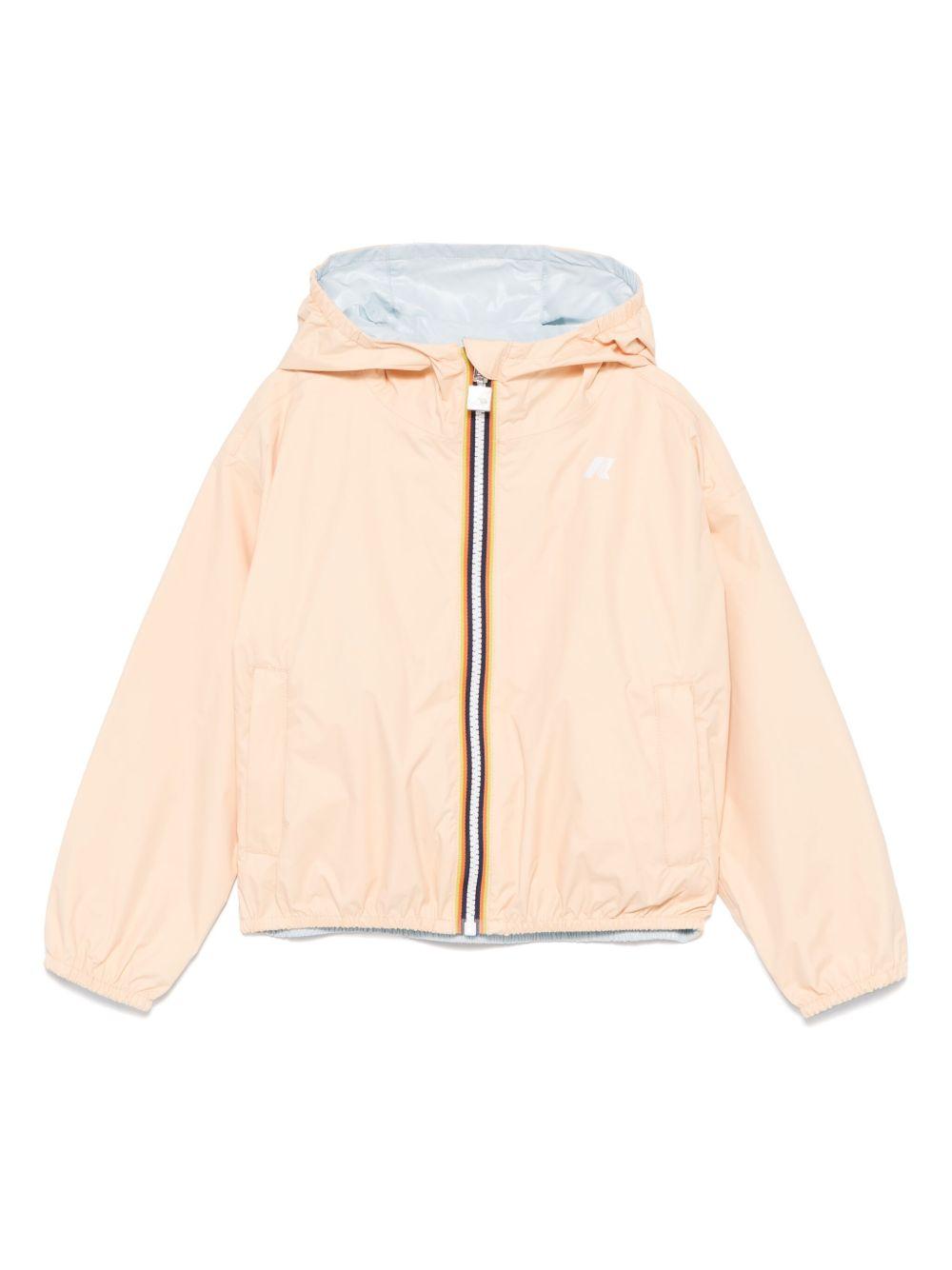 Giubbino Laurette per bambina K Way Kids rosa con cappuccio ampio K41337W AZM K-WAY KIDS 