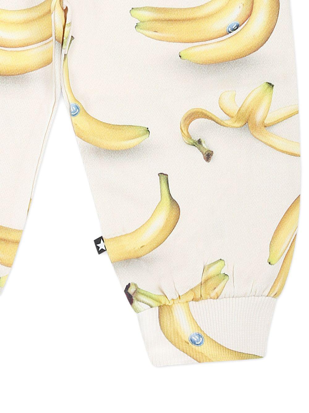 Pantaloni sportivi per neonato Molo bianco con stampa grafica all-over 6S25I206 9304 MOLO 